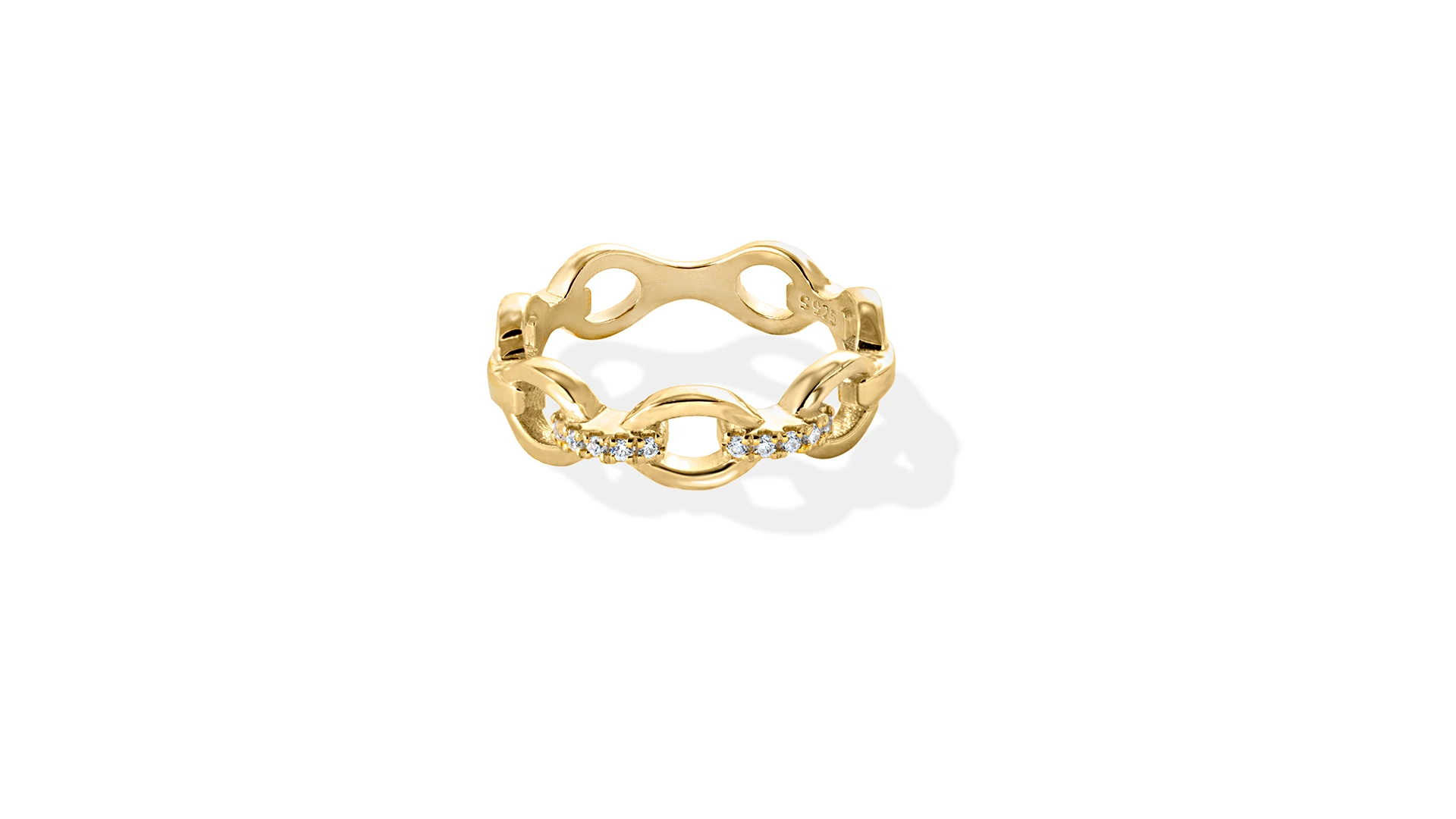 R-0011-Y Kora Ring – Linked Form - Image 1