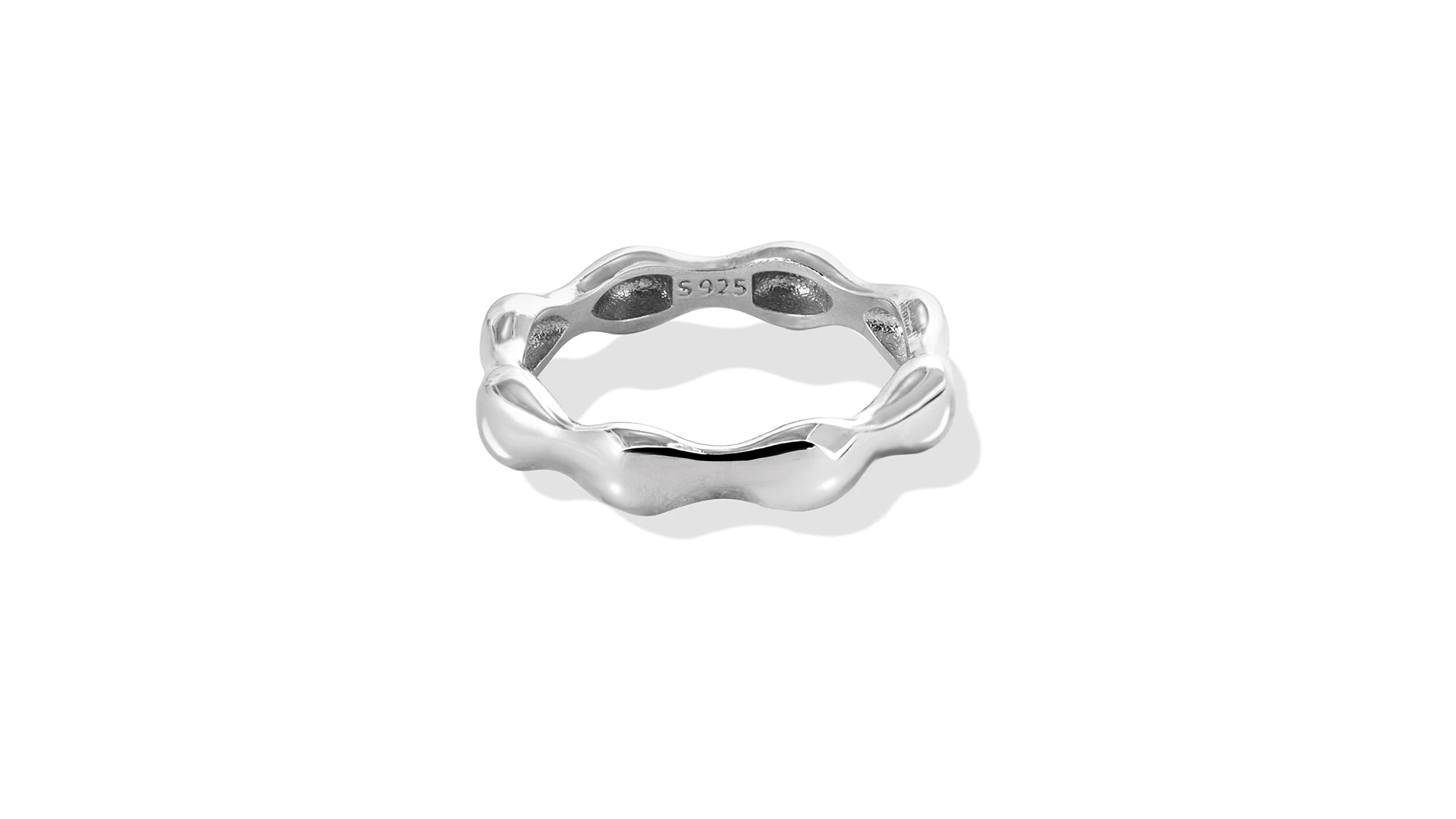 R-0012-W Lina Ring – Fluid Form - Image 1